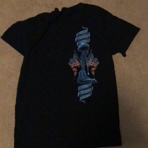 STAND FOR THE FLAG KNEEL FOR THE FALLEN TEE